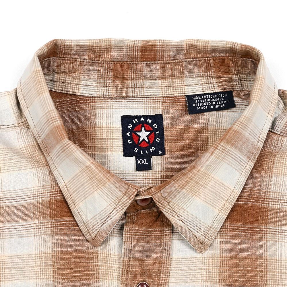 Panhandle Slim Men's 2XL‎ Plaid Pearl Snap Western Shirt Cowboy XXL EUC - Picture 6 of 10